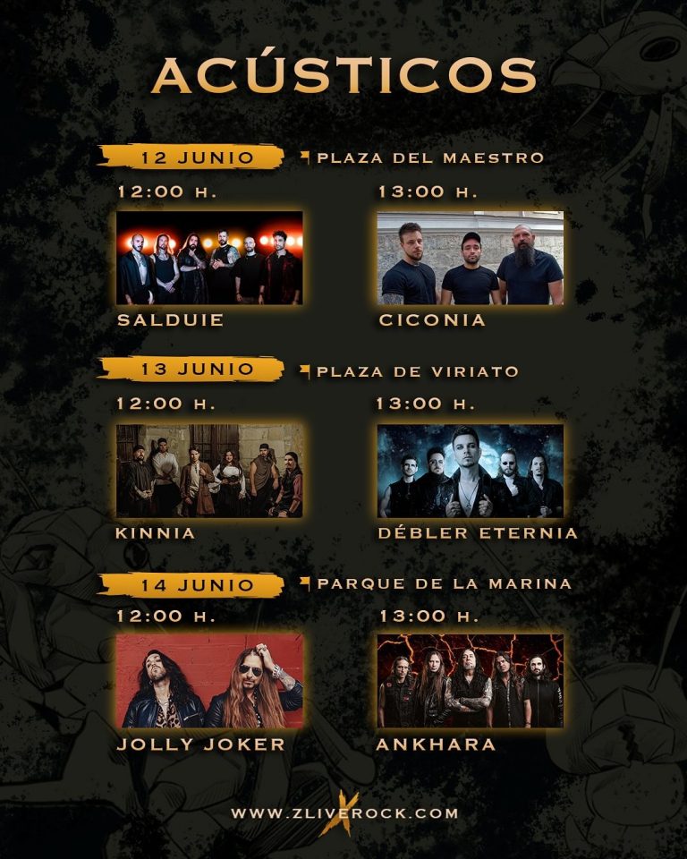 Z! Live 2025 horarios acústicos