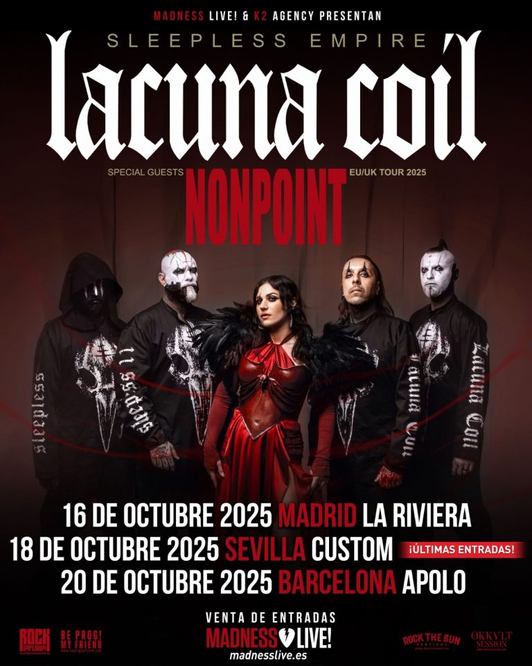 Cartel gira Lacuna Coil