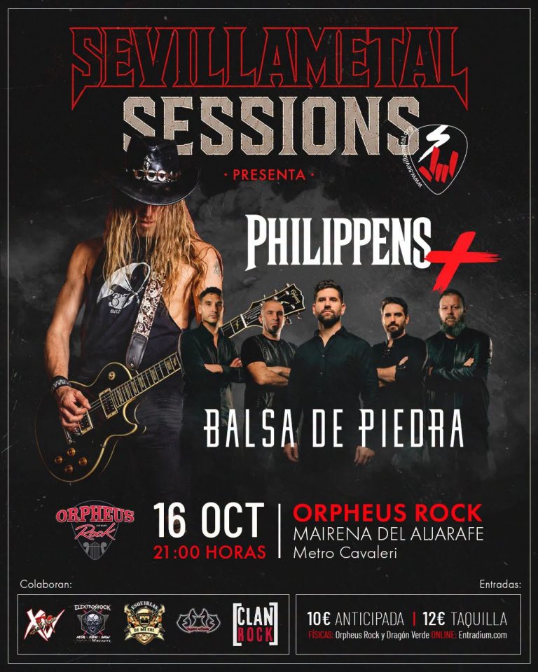 Cartel SevillaMetal Sessions: Philippens + Balsa de Piedra